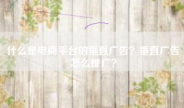 什么是电商平台的垂直广告？垂直广告怎么推广？