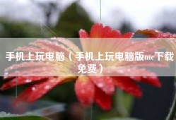 手机上玩电脑（手机上玩电脑版mc下载免费）