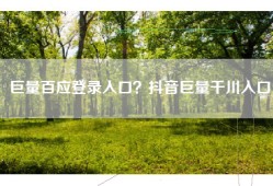 巨量百应登录入口？抖音巨量千川入口