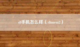 s8手机怎么样（s8oneui2）