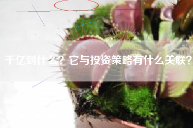 千亿到什么？它与投资策略有什么关联？
