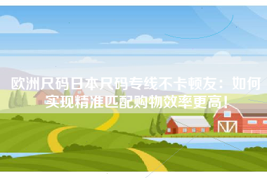 欧洲尺码日本尺码专线不卡顿友：如何实现精准匹配购物效率更高！