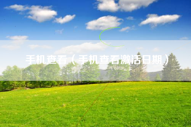 手机查看（手机查看激活日期）