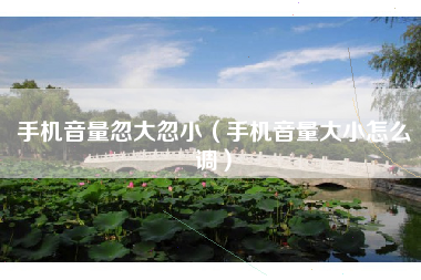 手机音量忽大忽小（手机音量大小怎么调）