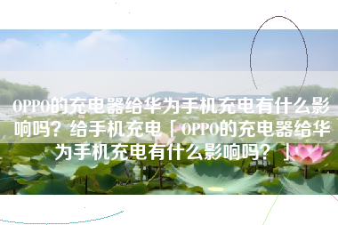 OPPO的充电器给华为手机充电有什么影响吗？给手机充电「OPPO的充电器给华为手机充电有什么影响吗？」