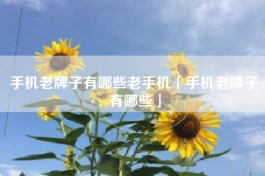 手机老牌子有哪些老手机「手机老牌子有哪些」